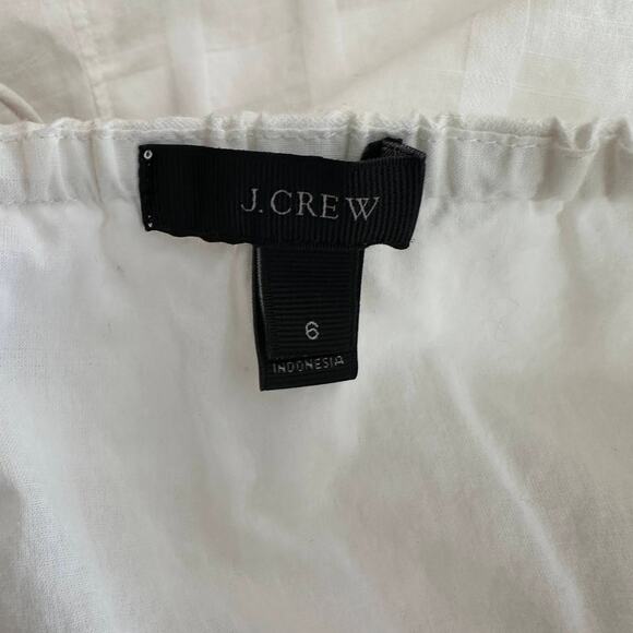 J.Crew Midi Dress WMNS 6 White A-Line Pintuck Spaghetti Strap Lined Lightweight - Picture 5 of 6